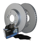 Front Brake Kit 280mm Rotors Akebono Ceramic Pads for Elantra Veloster Forte (2011–2023)