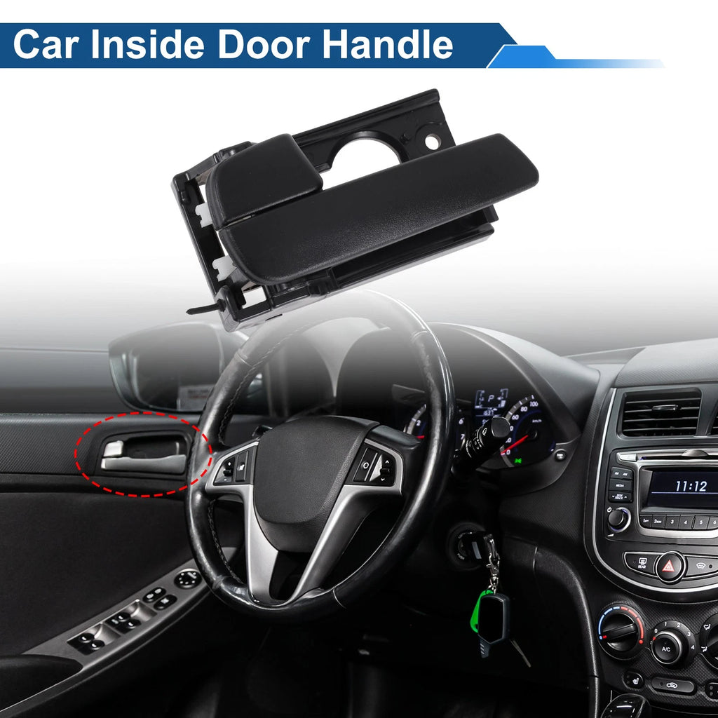Rear Left Passenger Side Interior Door Handle for Kia Rio (2012–2017) No. 836101G000 Black