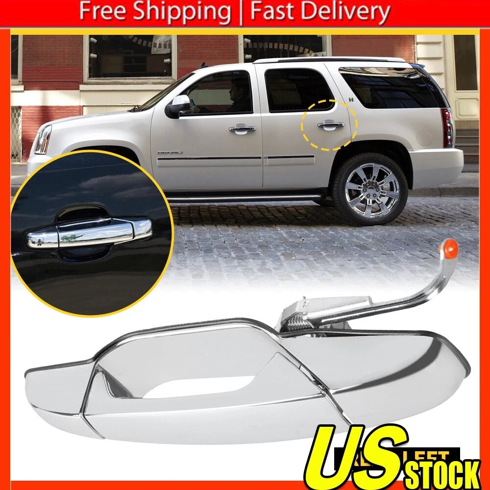 Chrome Door Handle for Chevy GMC (2007â2013) Left Rear