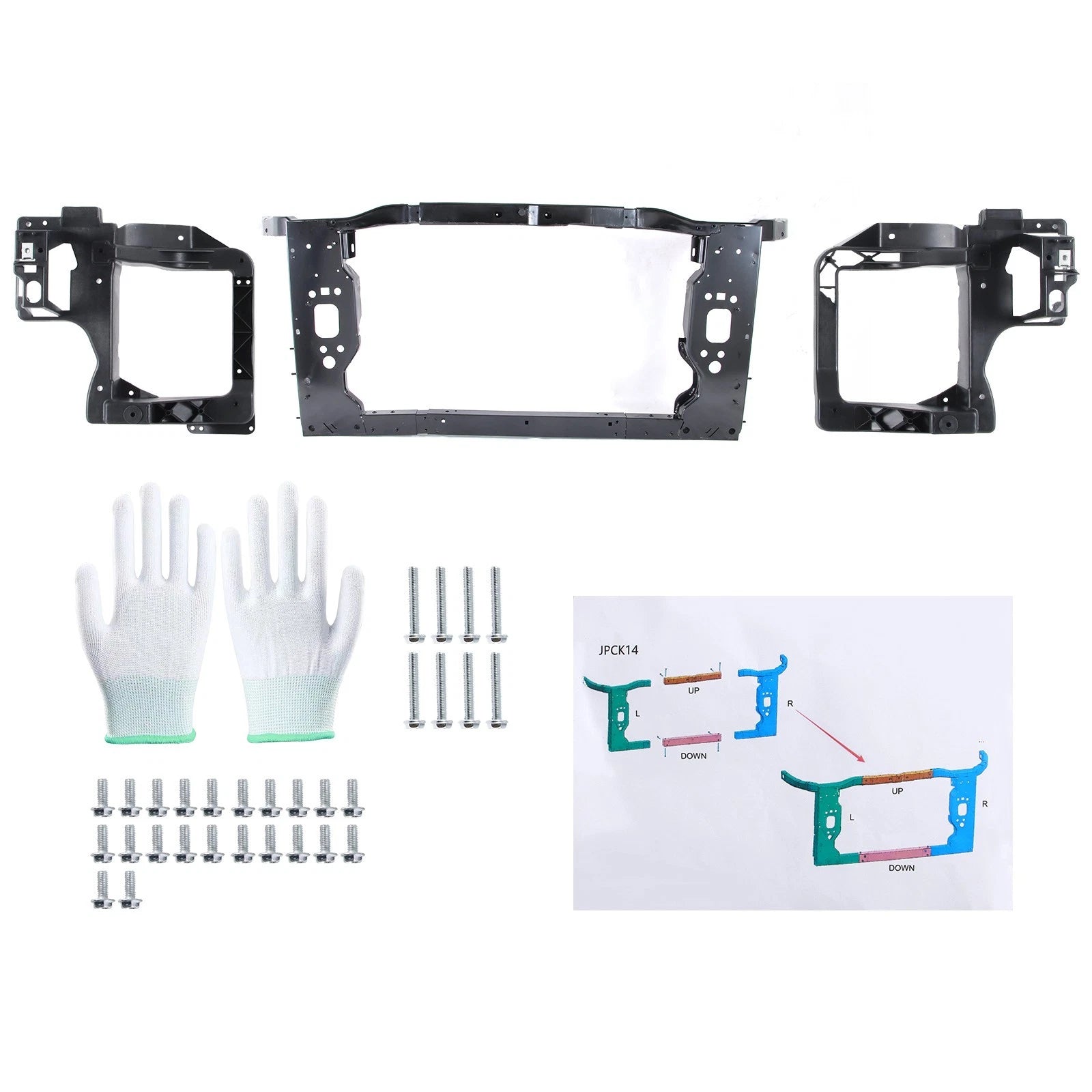 Radiator Support Assembly for Jeep Cherokee (2014–2018) with Headlight Brackets