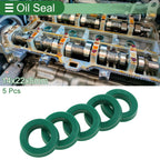 Set of 5 Oil Seal Ring 14x22x5mm for Rotary Shaft (High Pressure)