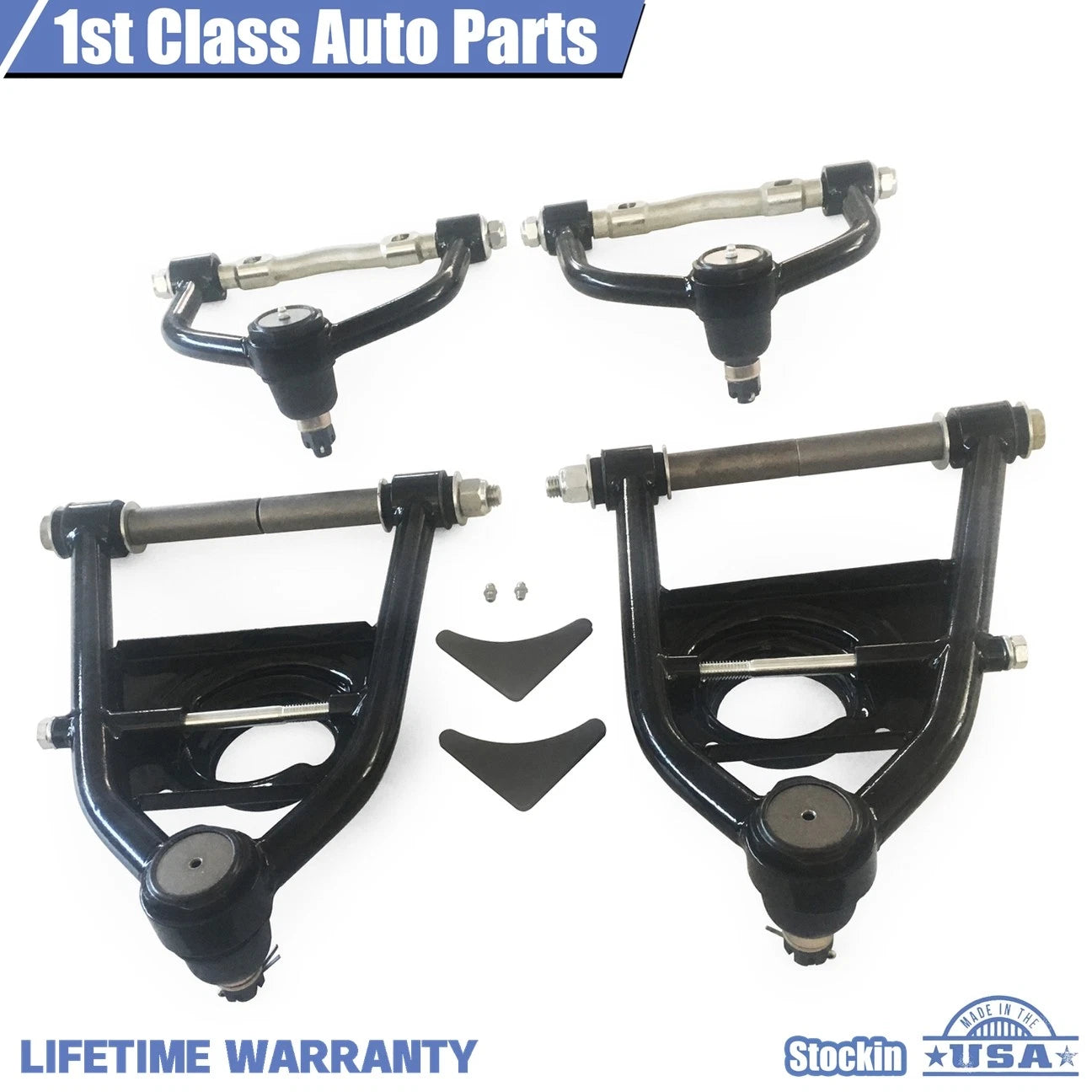 2X Front Suspension Tubular Control Arms for Ford Mustang II (1974–1978)