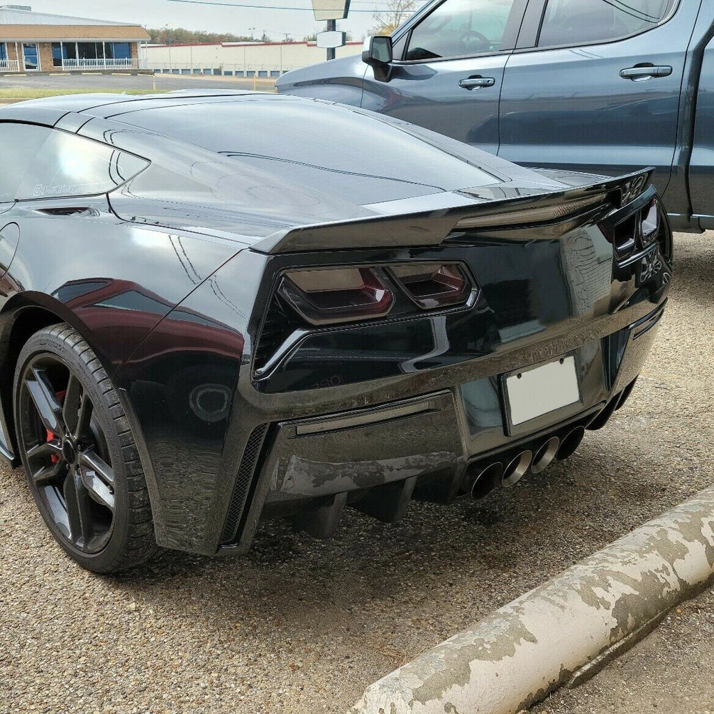 Rear Bumper Air Diffuser Fin Body Kit for Chevrolet Corvette C7 (2014–2020)
