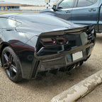 Rear Bumper Air Diffuser Fin Body Kit for Chevrolet Corvette C7 (2014–2020)