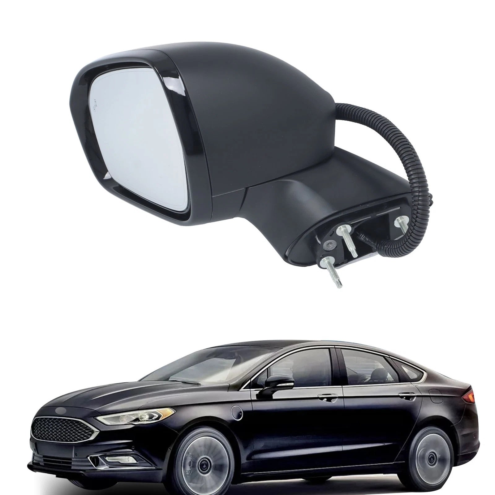 Driver Side Mirror for Ford Fusion (2018) Memory, LH