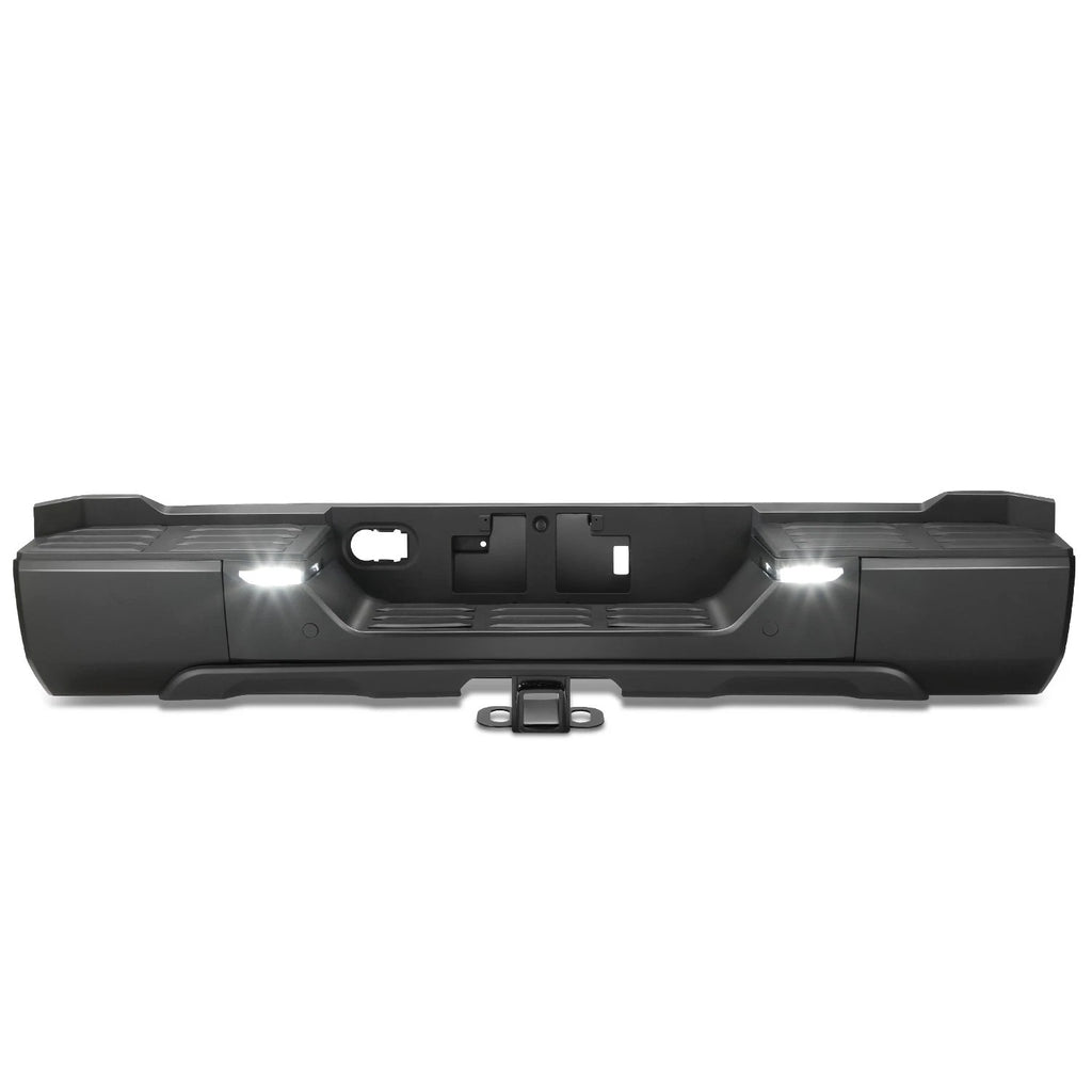 Rear Step Bumper for Toyota Tundra (2022–2026) w/ LED Back-Up, Black