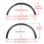 Set of 4 Wheel Arch Fender Moldings for Subaru Outback (2015–2019) E201SAL000