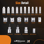50pc Strut Tower Nut Socket Set for Universal Cars