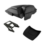 Matte Black Razor Trunk Backrest Mount Rack for Harley Street Glide (2014–2026)
