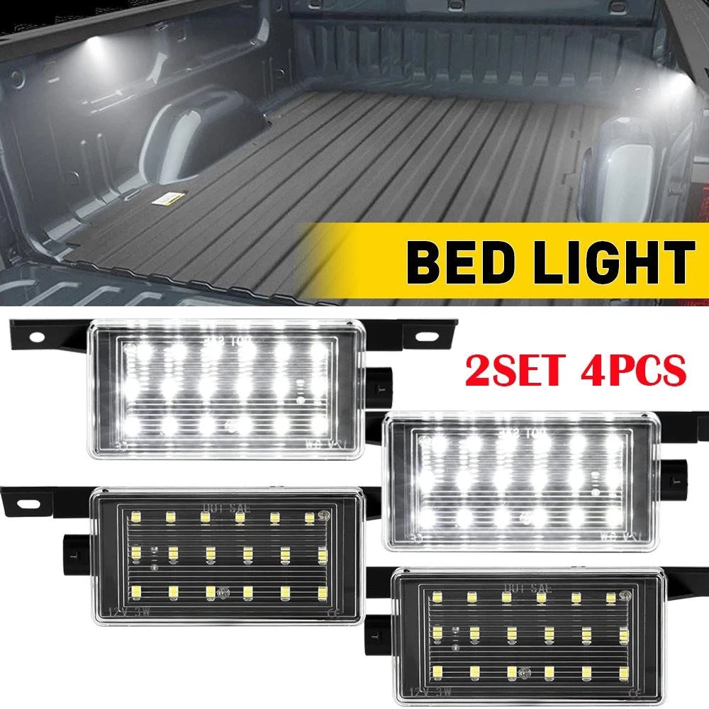 4X LED Truck Bed Cargo Light Lamp for Chevy Silverado 2500HD 3500HD (2015–2019)