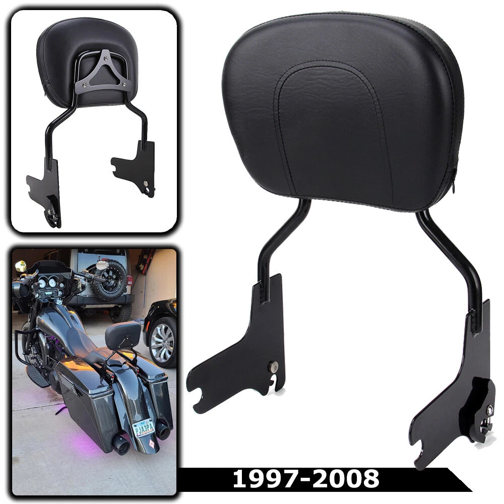 Detachable Sissy Bar Backrest for Harley Road King Electra Glide (1997–2008)