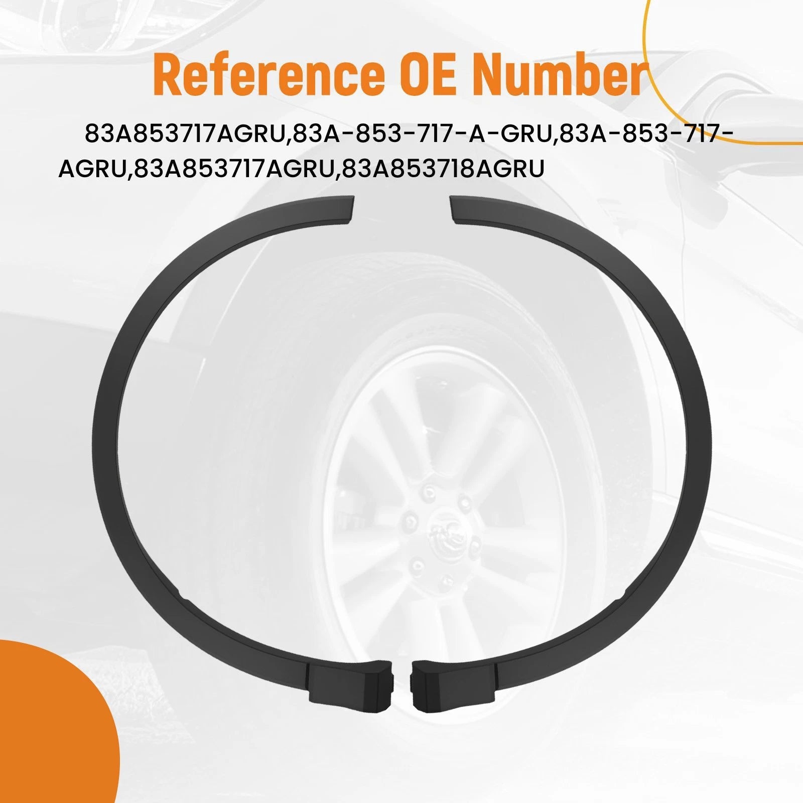 Fender Flare Trim for Audi Q3 SQ3 (2019–2024) 83A853717AGRU Left Right