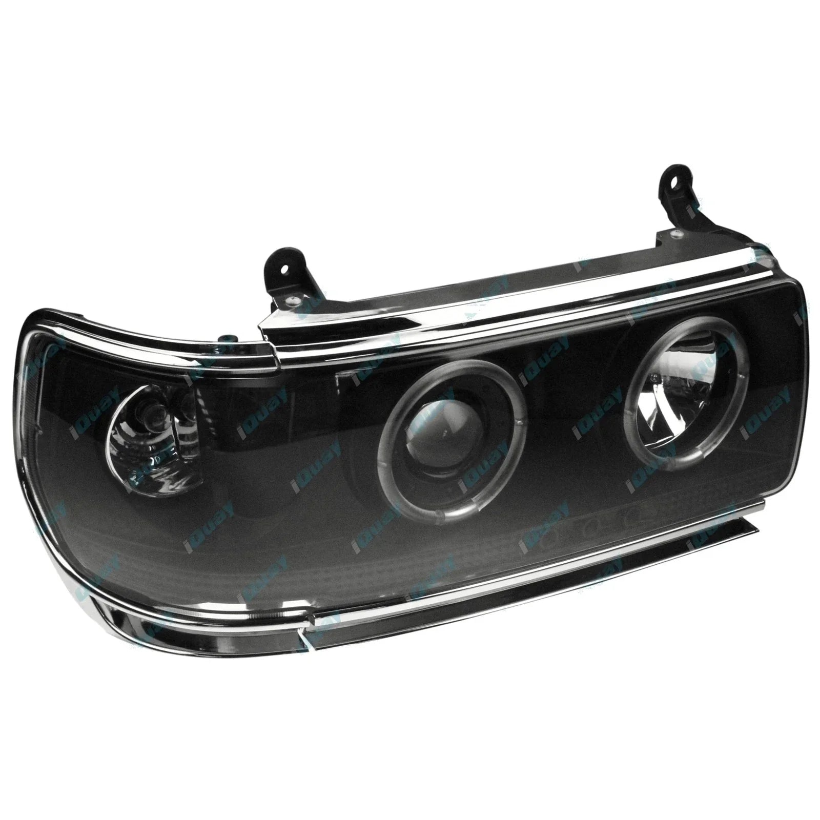 Black Halo Projector Headlights with LED for Landcruiser FJ80R FZJ80 1990~1992