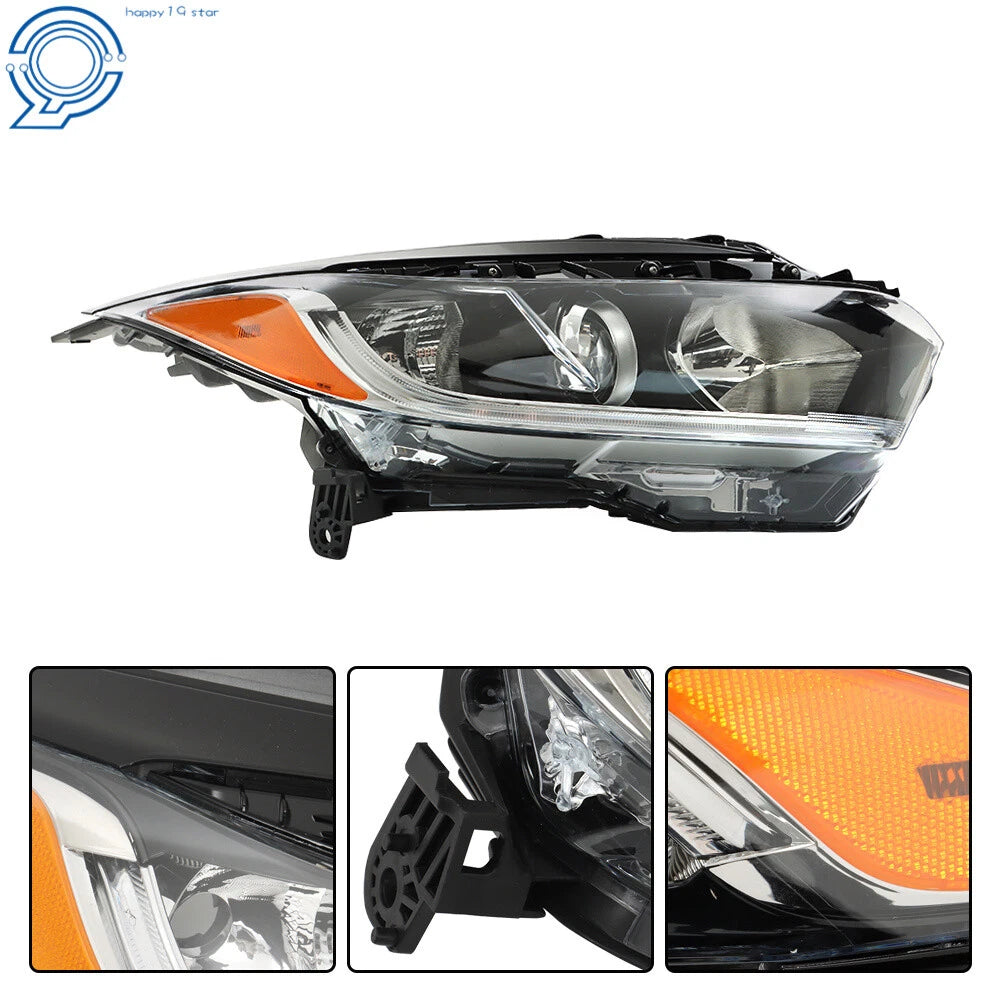 Halogen Headlight Assembly for Honda HR-V (2019–2021) Black DRL with LED Right