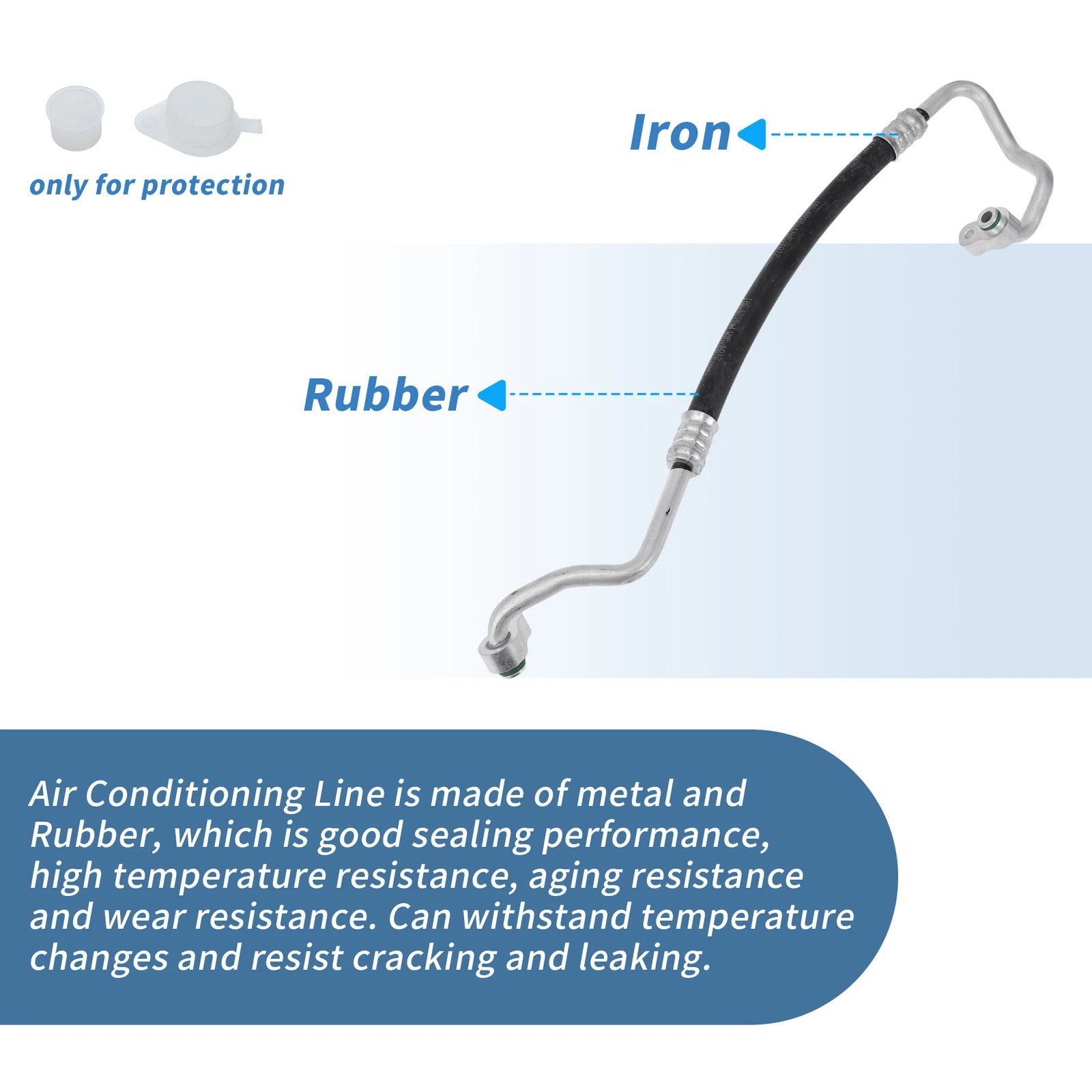 A/C Refrigerant Liquid Hose for Toyota Tacoma (2016–2021) No. 88703F4060