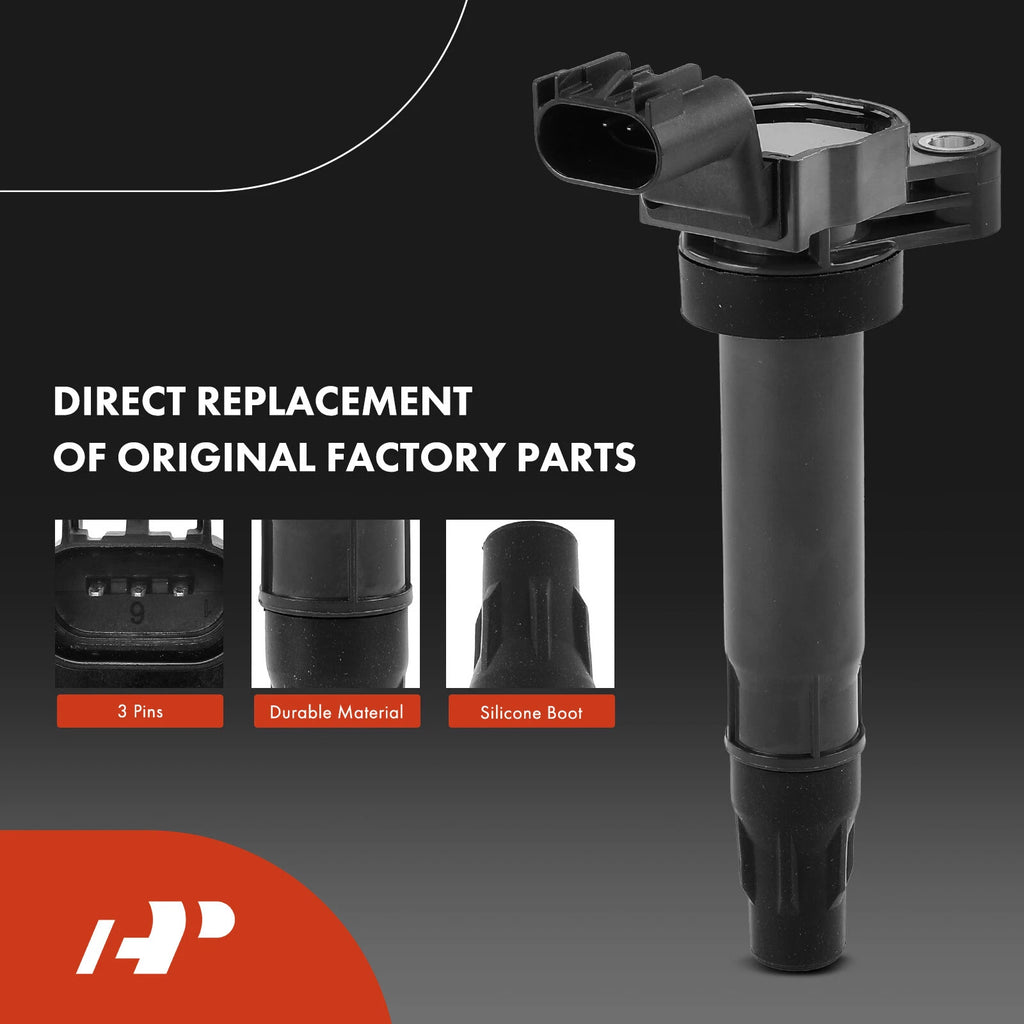 Set of 4 Ignition Coils & Spark Plugs for Chevy Spark