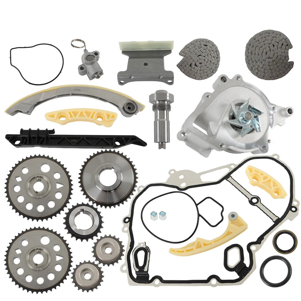 Timing Chain Water Pump Kit for GM Saturn Chevrolet 2.0L 2.2L 2.4L (2000–2009)