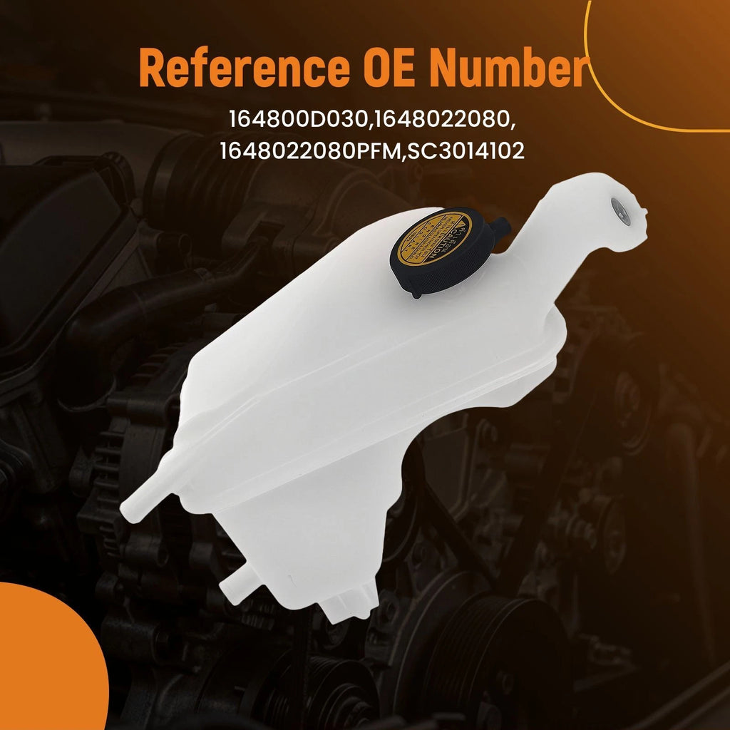 Coolant Radiator Expansion Tank with Cap for Toyota Corolla (2008-2018)