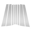 Set of 8 Door Pillar Window Trim for BMW X5 (2014–2018) Silver Tone