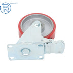 Set of 4 Heavy Duty Polyurethane Casters 4 Inch