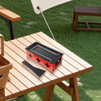 Miniature Cheese Raclette with Wooden Handle for Travel and Picnics