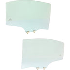 Set of 2 Door Glass for Honda Civic (2006–2011) Rear Driver & Passenger