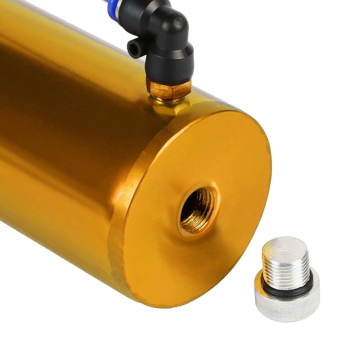 Aluminum Oil Catch Reservoir Tank for Racing Engine (with Hose & Indicator)