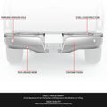Chrome Rear Bumper End Caps Pair for Ford Ranger (2019–2023) w/ Sensor Holes