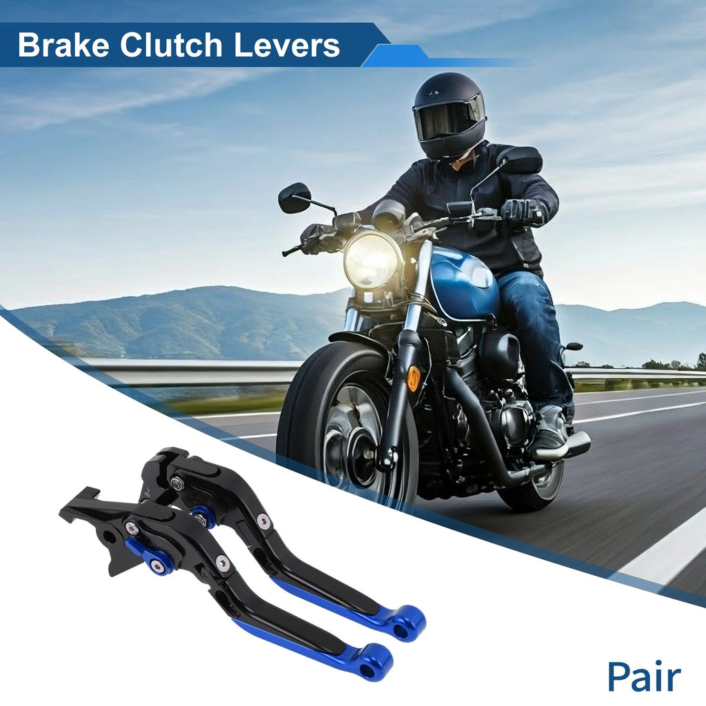 Adjustable Brake Clutch Levers for Honda CBR650R (2014–2022) Black Blue