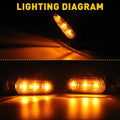 4X LED Turn Signal Lights for Honda Shadow VTX1300 VT600 VT700 VT750 VT1100