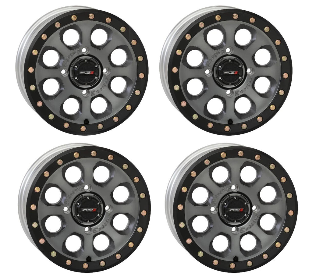 Set of 4 Beadlock Wheels Rims for RZR XP Turbo 1000 900 (15x7, 4/156)