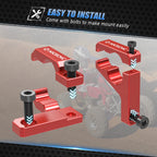 2X Dual Brake Line Clamps Holder #43462-HP1-600 for Honda TRX 450R (2006–2009) Red