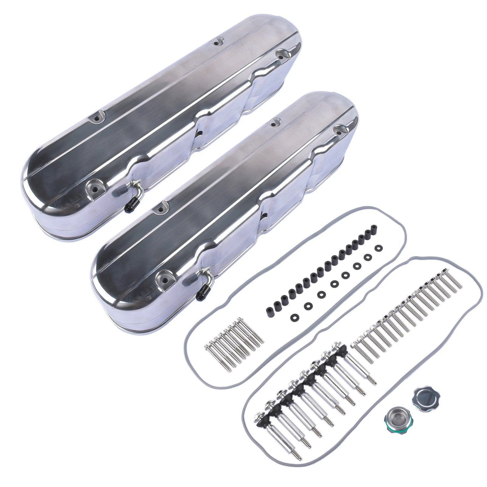 Polished Aluminum Valve Covers for LS1 LS2 LS3 LS7 (2000–2023)