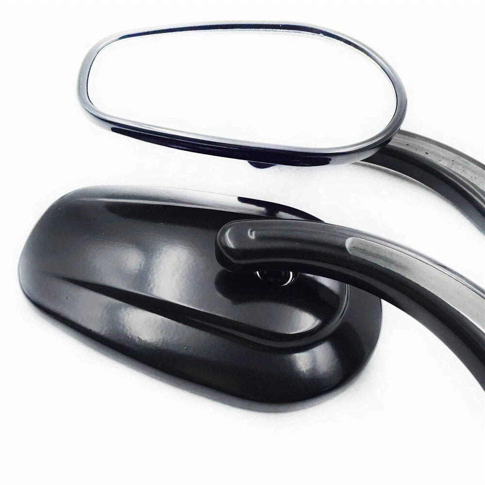 Chrome Big Side Mirrors for Harley Low Rider SuperLow Iron 883 1200 (2014–2023)