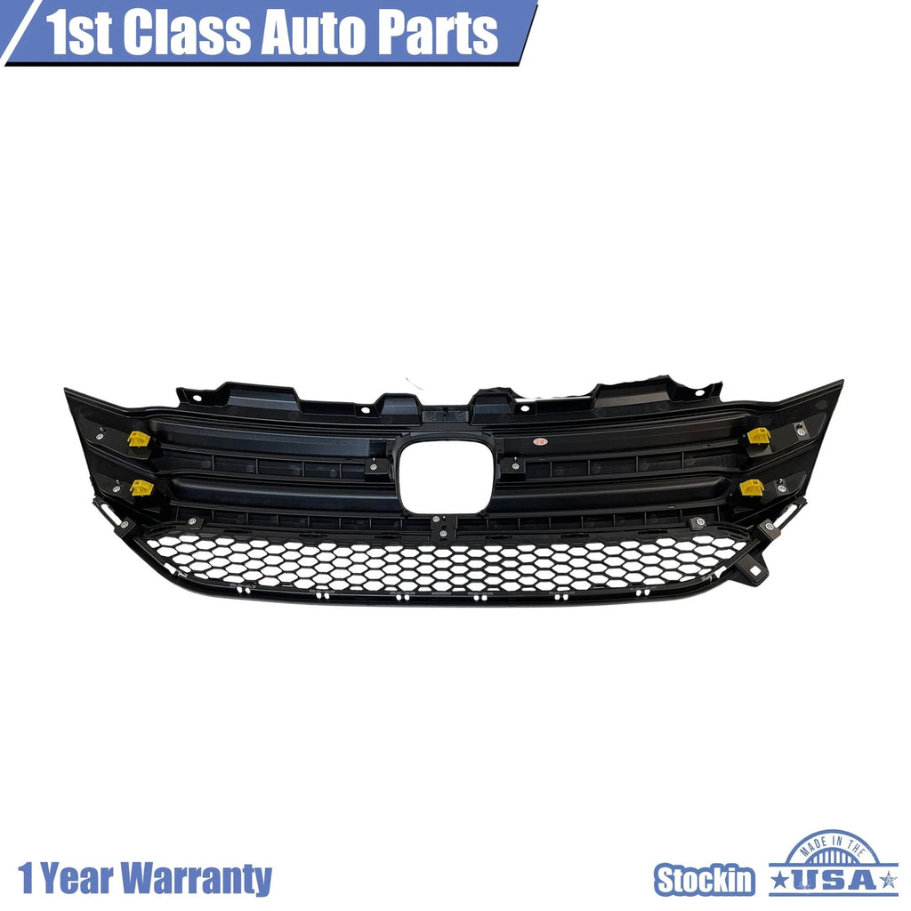 Front Upper Bumper Grille with Chrome Trim for Honda Pilot (2016-2018)