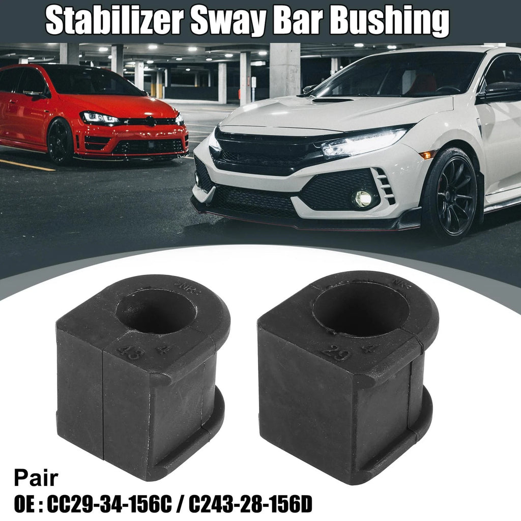 Pair Front Rear Stabilizer Sway Bar Bushing for Mazda (CC29-34-156C, C243-28-156D)