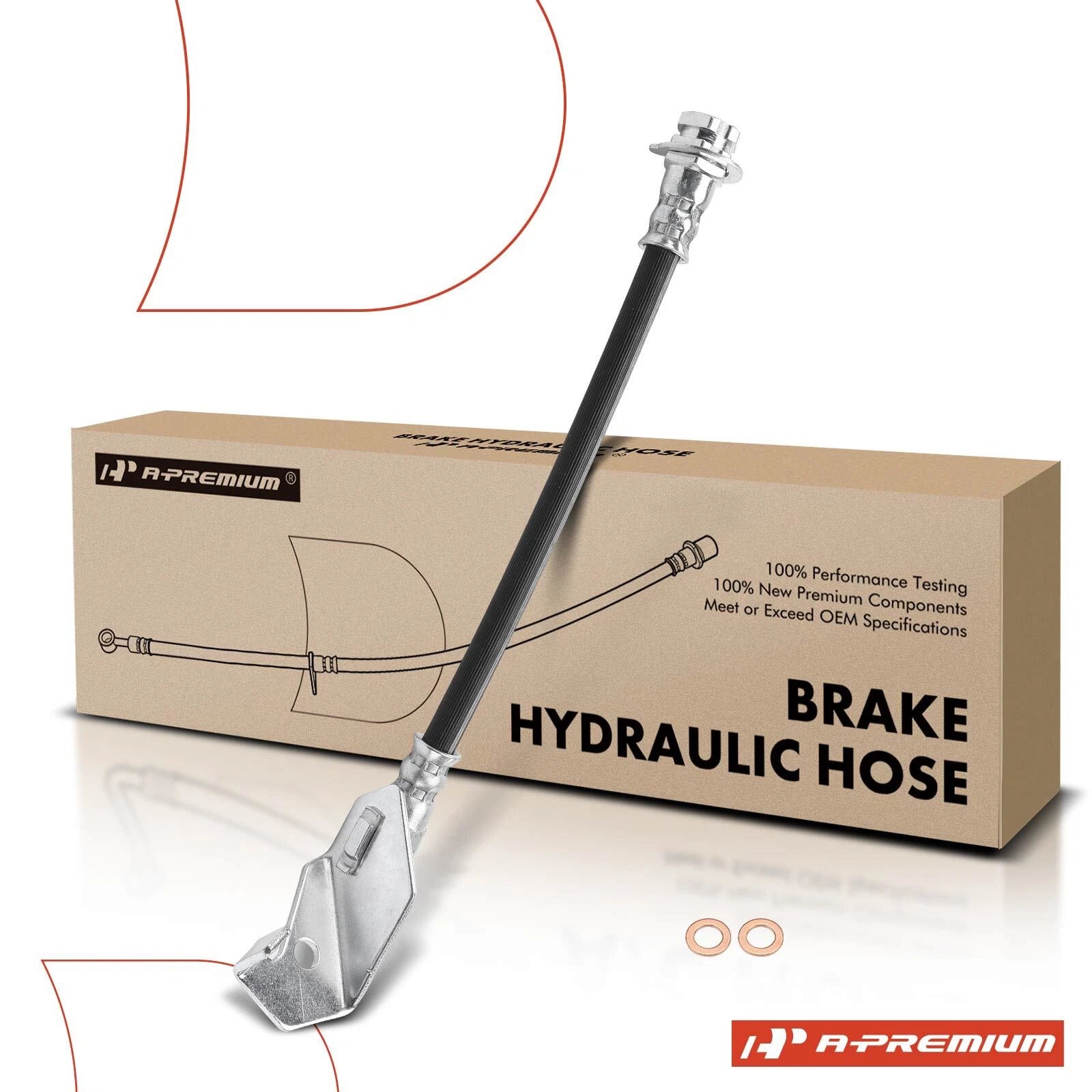 Rear Left Inner Brake Hydraulic Hose for Jeep Cherokee 