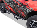 Black Overland Slider Drop Steps for Ford Bronco 4-Door (2021–2026)