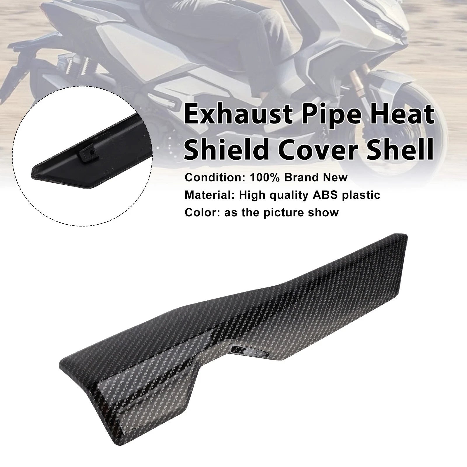 Exhaust Pipe Heat Shield Cover for Honda ADV 350 (2022–2025) Carbon