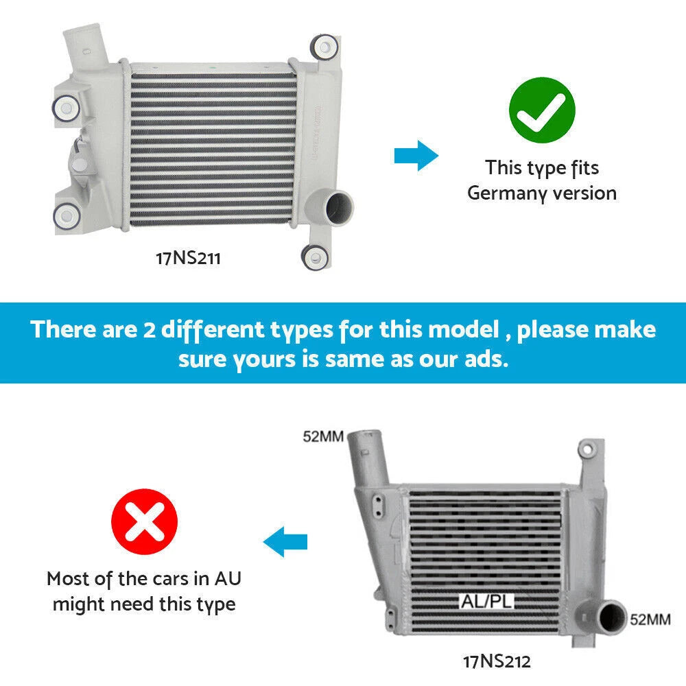 Aluminium Intercooler for Nissan Navara D22 (2008–2015) YD25 Turbo Diesel