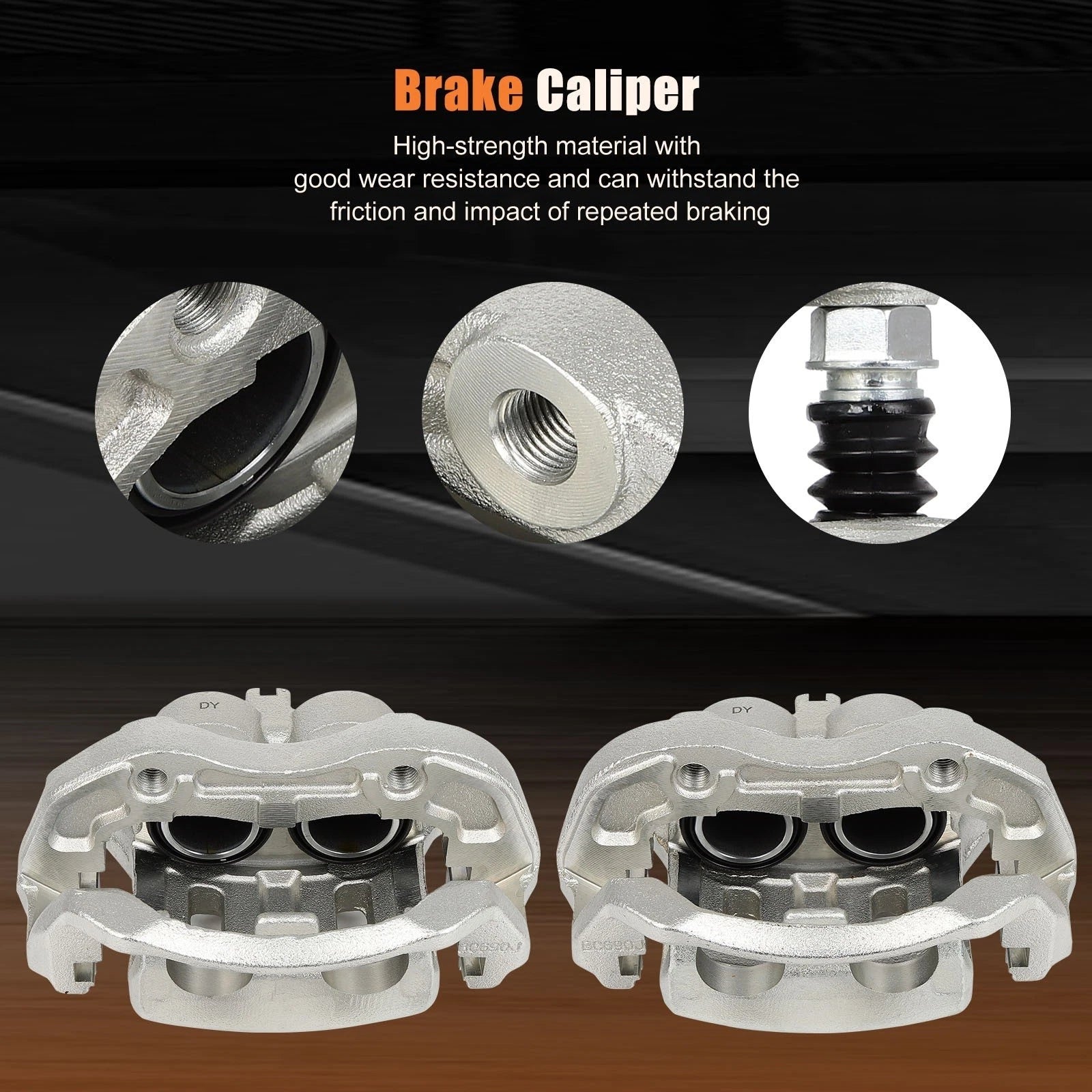 Pair Front Brake Calipers w/ Bracket for Infiniti Q45 M45 (2002–2006)