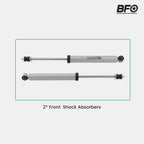Front Shock Absorbers for Jeep Wrangler JK (2007–2018) 0.5-2.5" Lifted