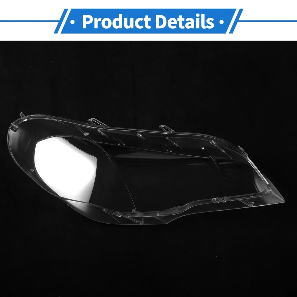 1 Pcs Front Left Headlight Lens Cover for BMW X5/E70 (2008-2013)