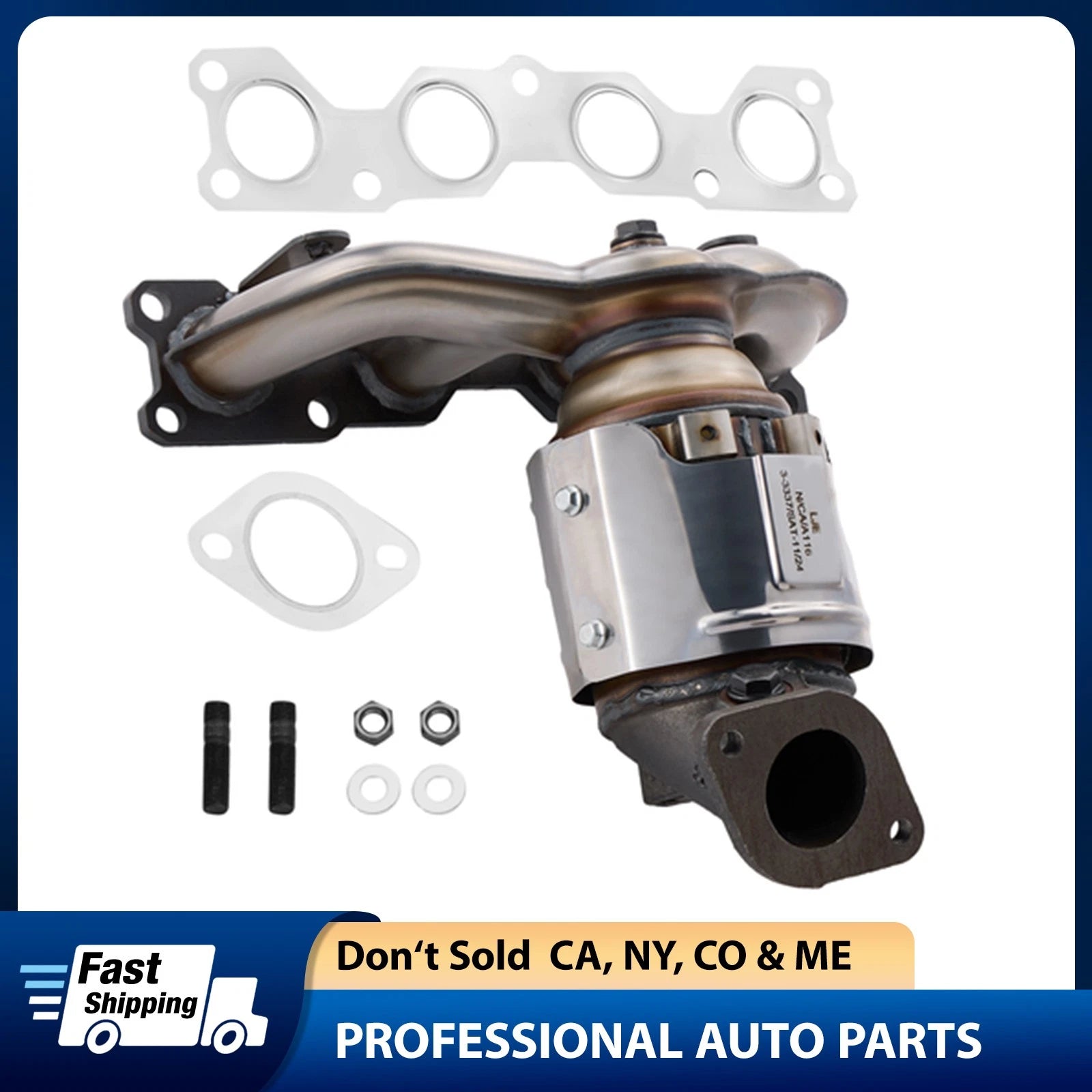 Front Catalytic Converter Kit for Hyundai Sonata Kia Optima (2009–2015)