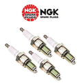 Set of 4 Spark Plugs NGK V Power Resistor for Audi 4000 (1980–1987)