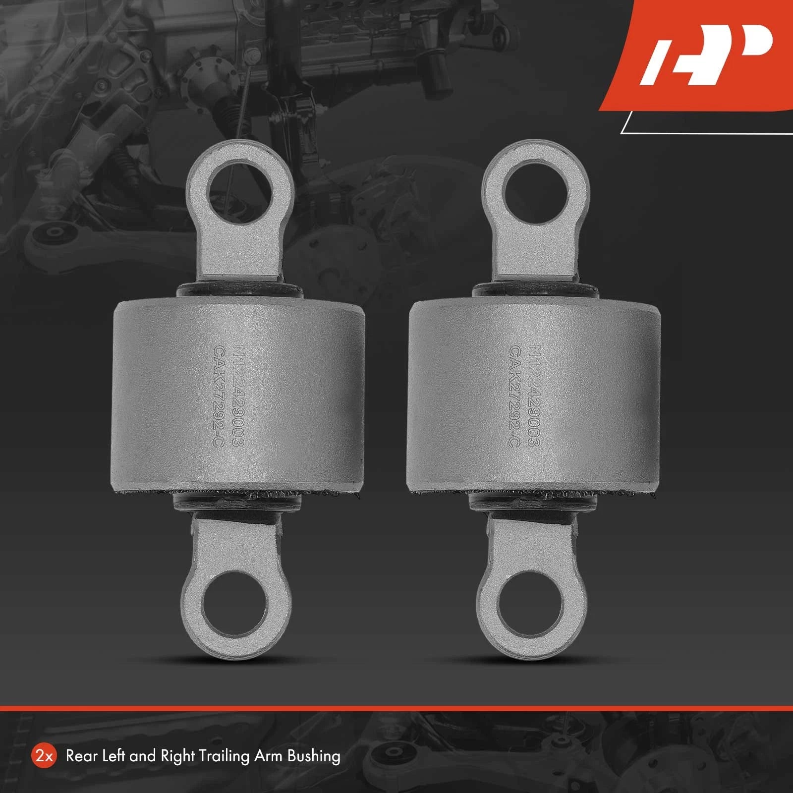 2Pcs Trailing Arm Bushing for Chevy Malibu, Impala, Buick LaCrosse (2000-2023)