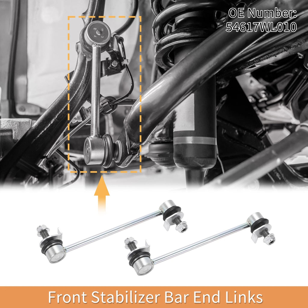 2pcs Front Stabilizer Sway Bar Link for Nissan Elgrand (2002–2010) No. 54617WL010