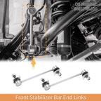 2pcs Front Stabilizer Sway Bar Link for Nissan Elgrand (2002–2010) No. 54617WL010