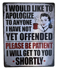Metal Sign for Home Decor (Funny)