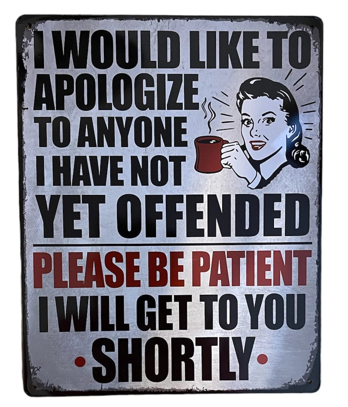 Metal Sign for Home Decor (Funny)